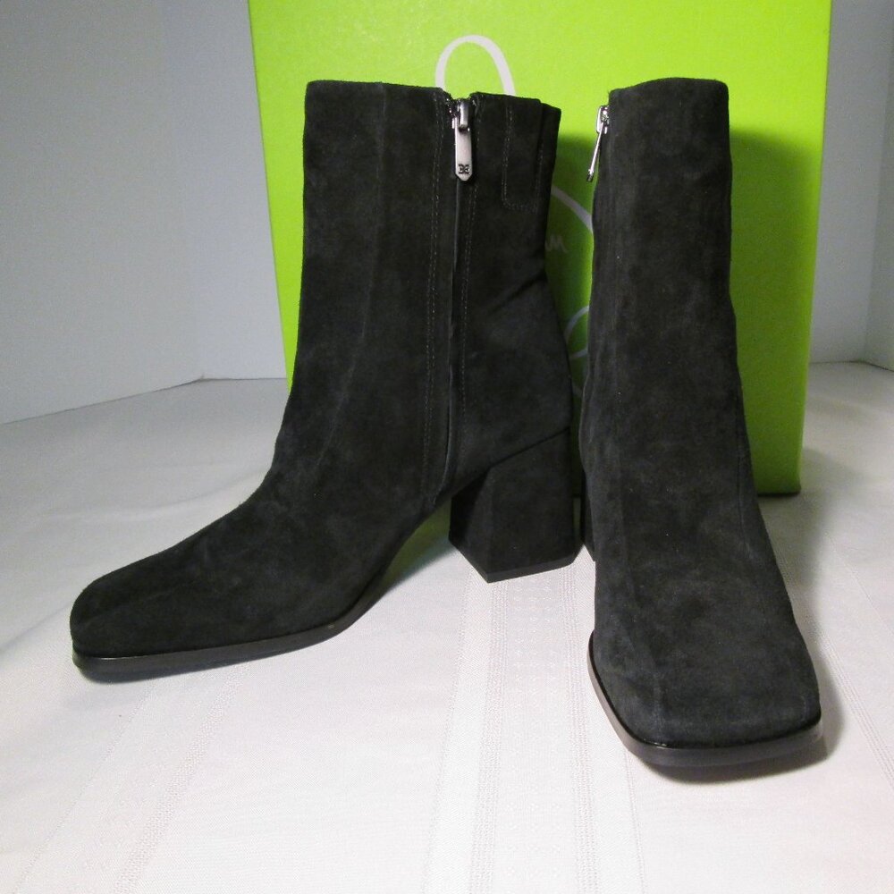 Sam Edelman Mayla Suede Ankle Boot Black Sz 8M NIB - Picture 3 of 13